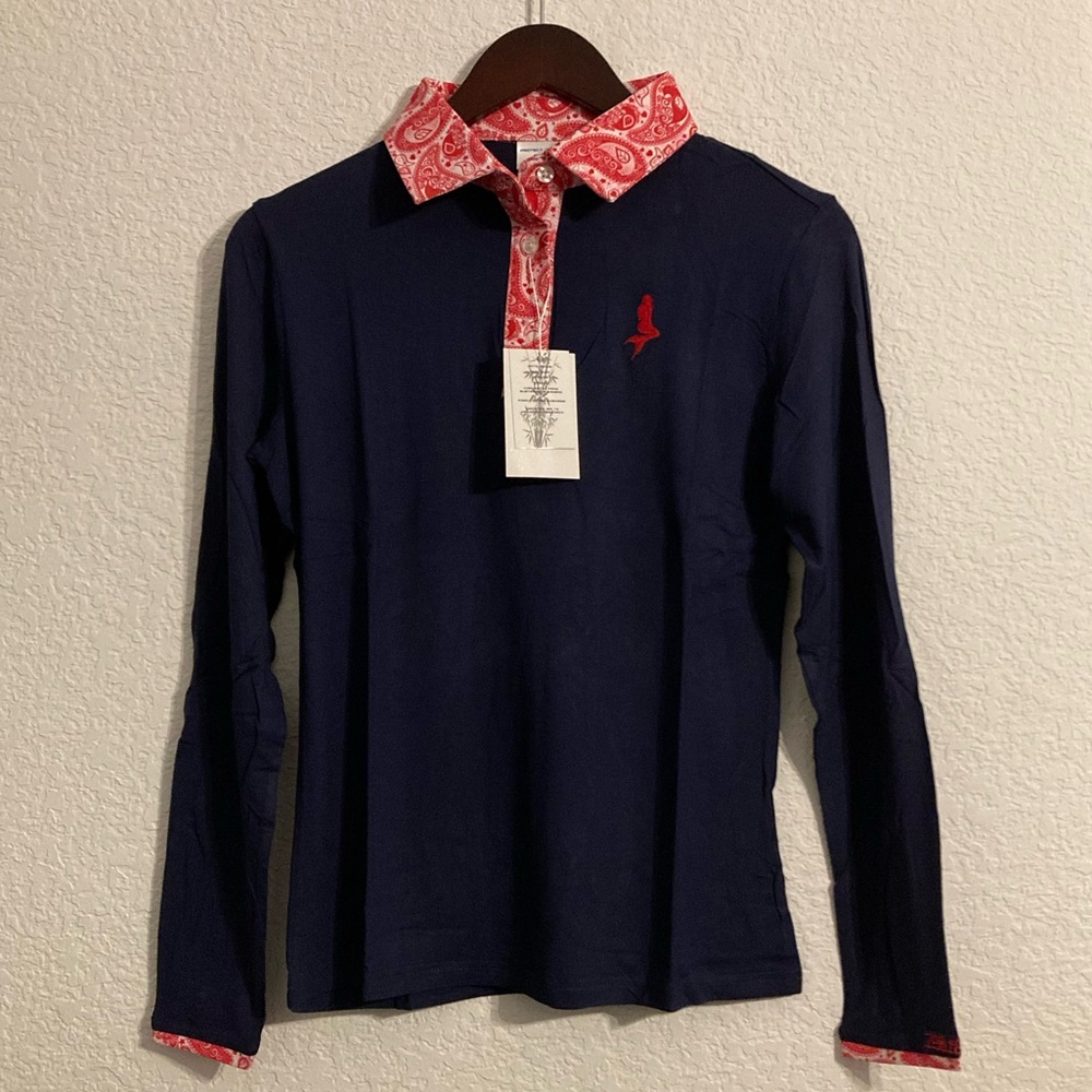 Women’s Navy/Red SPF Polo